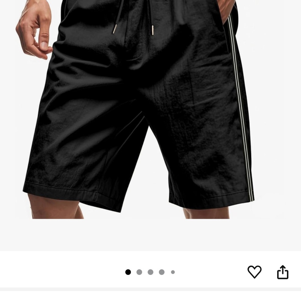 Men's Black Athletic Shorts